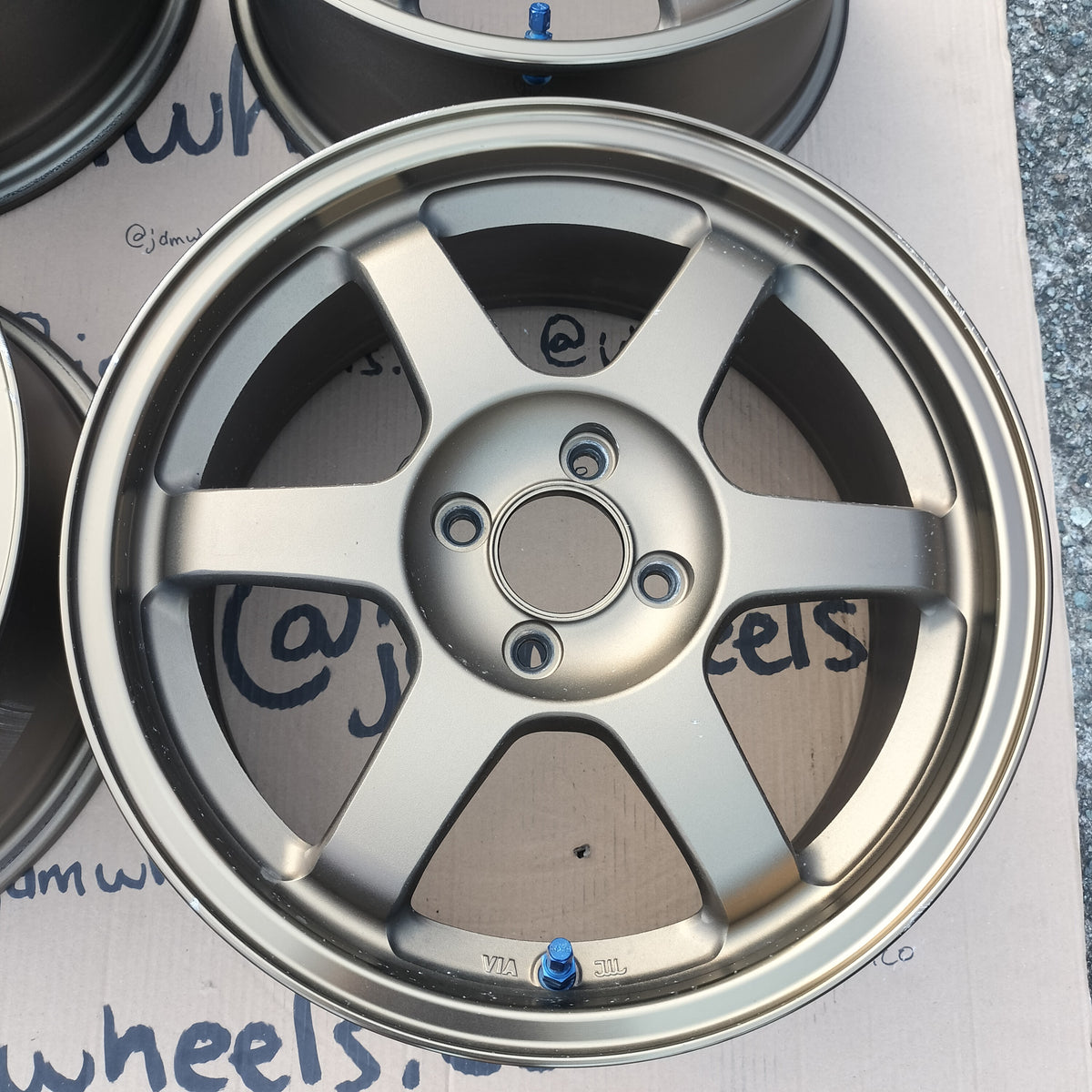 Rays Volk TE37 16x7+42 & 16x7+33 4x100