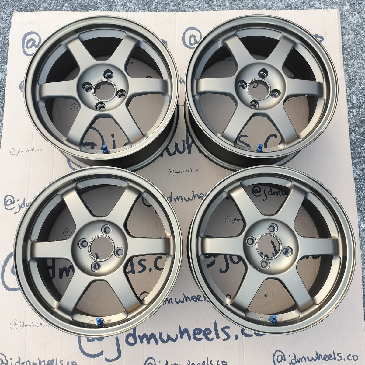 Rays Volk TE37 16x7+42 & 16x7+33 4x100