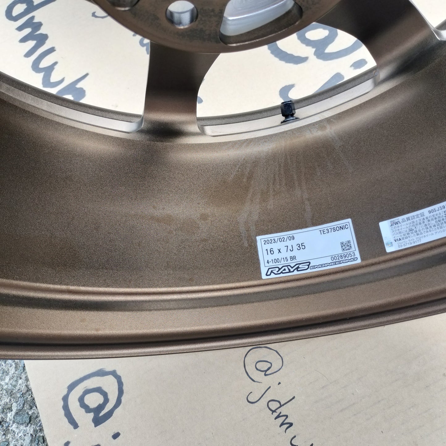 Rays Volk TE37 Sonic 16x7+35 4x100