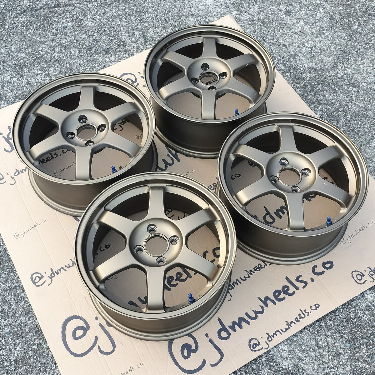 Rays Volk TE37 16x7+42 & 16x7+33 4x100