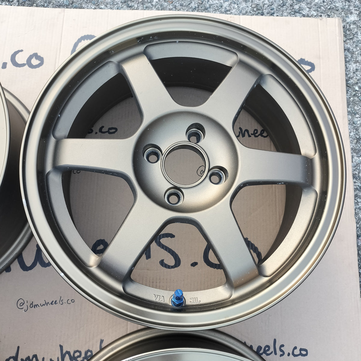 Rays Volk TE37 16x7+42 & 16x7+33 4x100